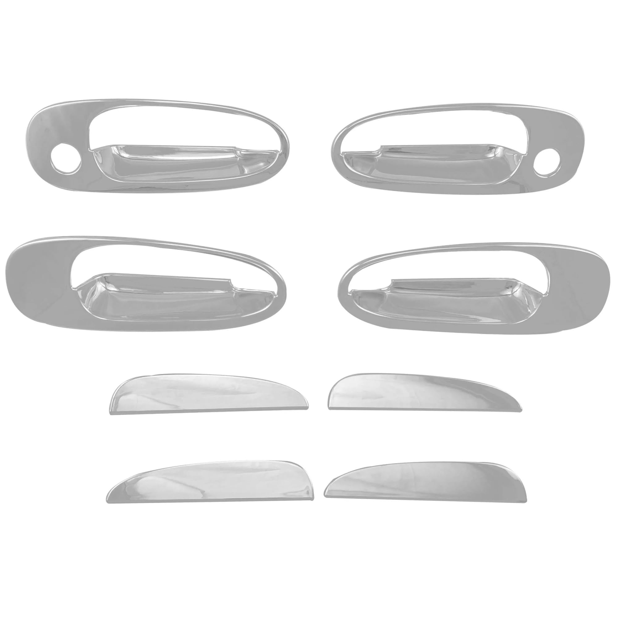 Piwine One Color For Corolla 1996-2000 Ae110 Ae111 Ae112 Abs Chrome Door Handle Bowl Cover Car Decorative Accessories Styling