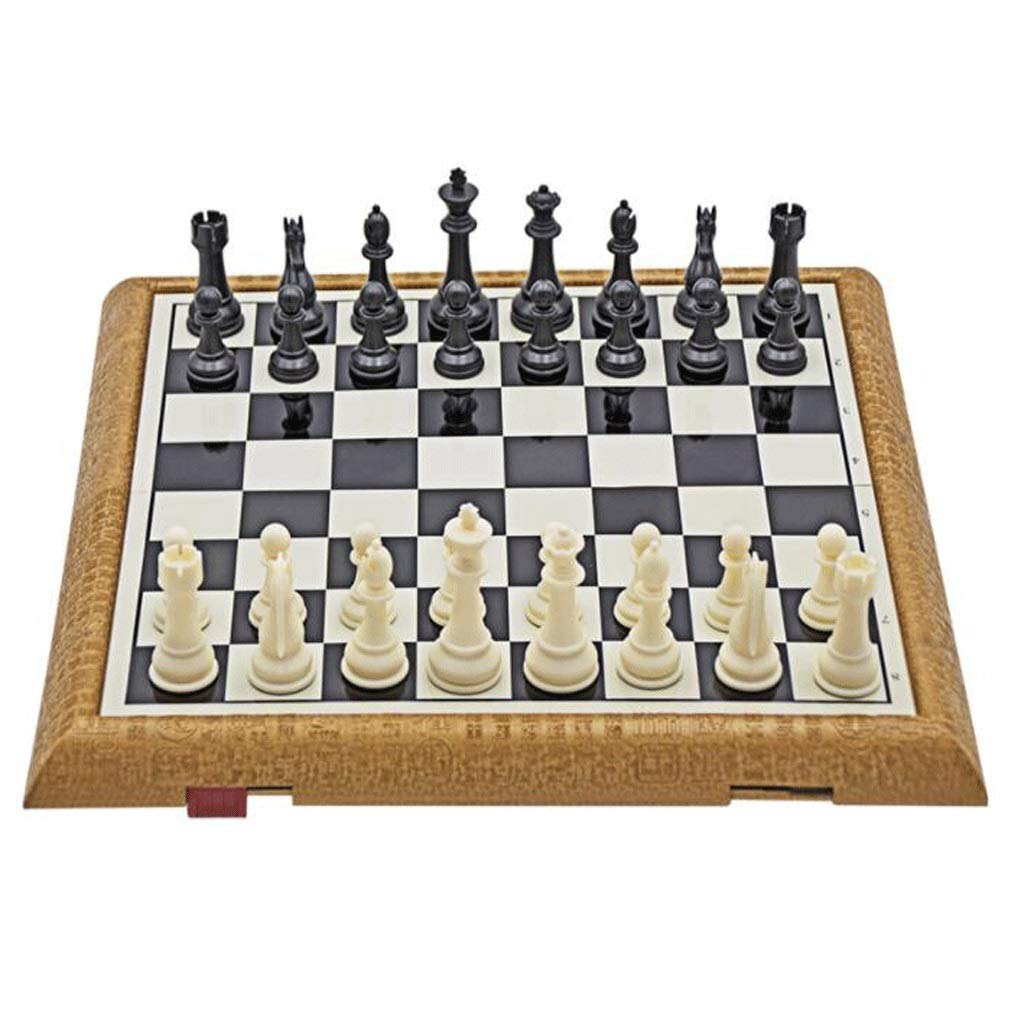 Decorations Chess Armory Magnetic Chess Set 14.3" *14.3" Plastic Chess Set with Folding International Chess Board for Kids and Adults Sturdy (Color : 16.1 * 16.1)