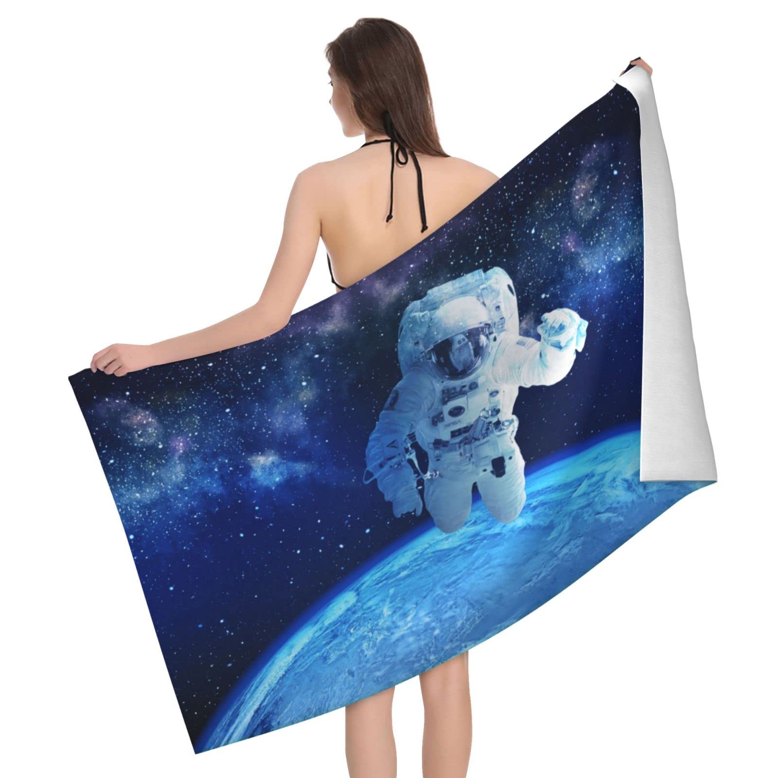 Lawenp Astronauts Bath Towel Beach Towel Popular Durable Stylishffy Touch Highly Absorbent Quick Dry Polyester 32" X 52" Also As A Gift