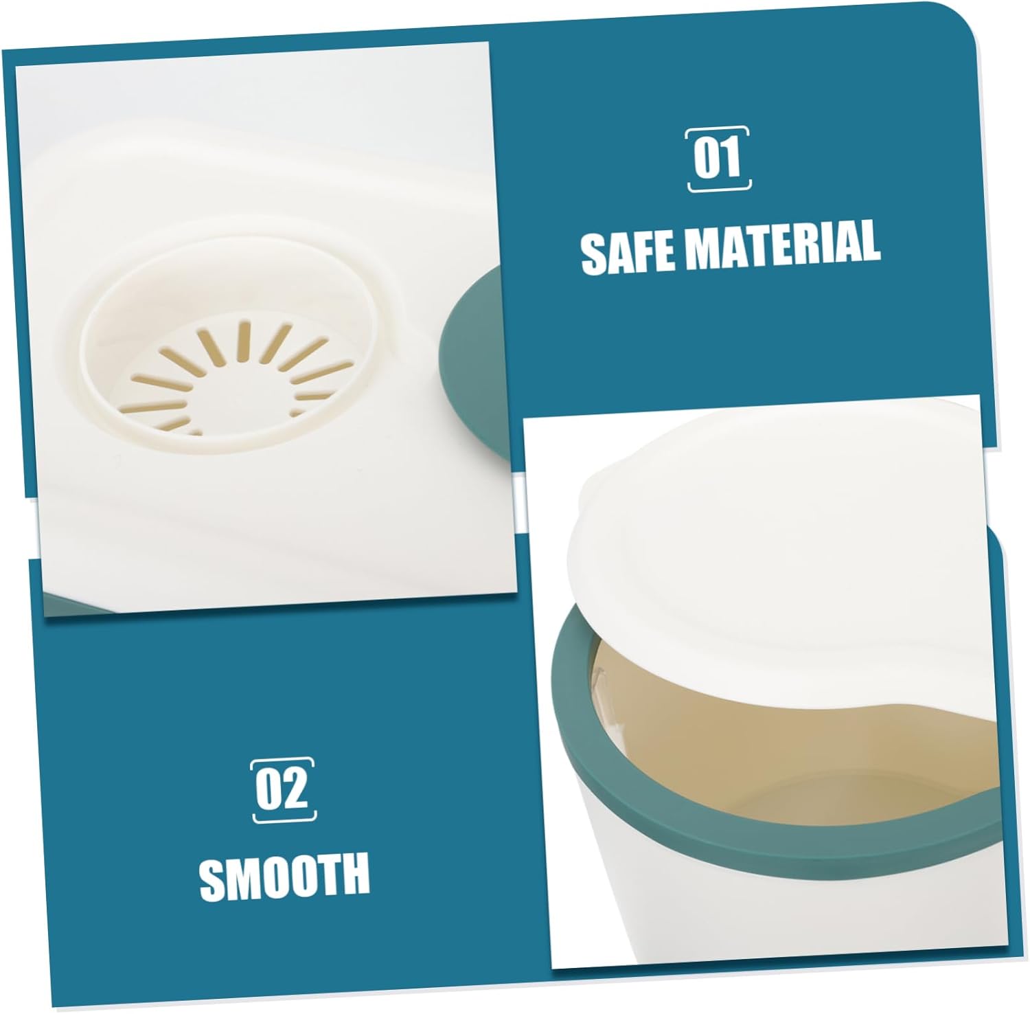 PRETYZOOM Airtight Rice Storage Container Measuring Cup Large Sealed Cereal Dispenser for Home Use Kitchen Storage and Grain Organization