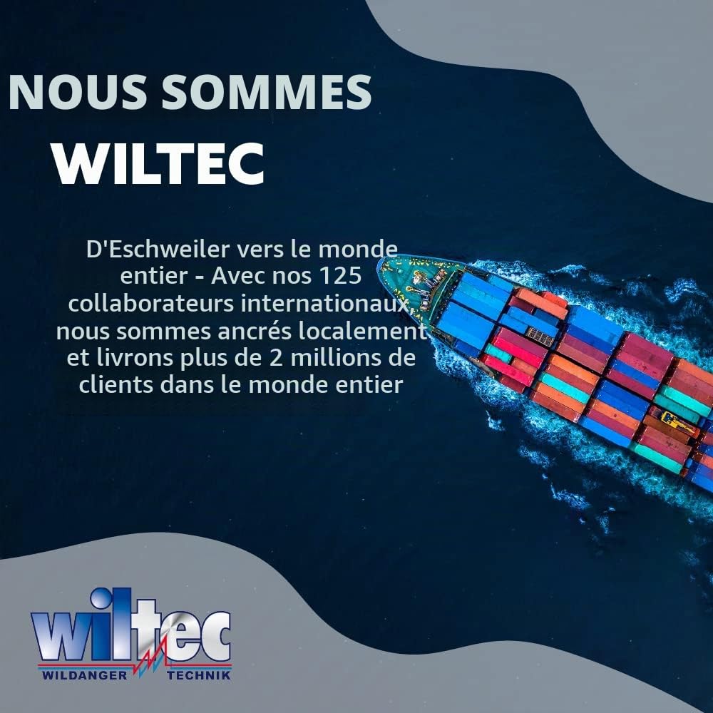 WilTec Catwatch Répulsif à ultrasons pour Chats - 120 x 60 x 230 mm - pour 125 m² - avec câble 10 m, détecteur de Mouvement à Distance de Jusqu’à 12 m - Protection Anti-Animaux