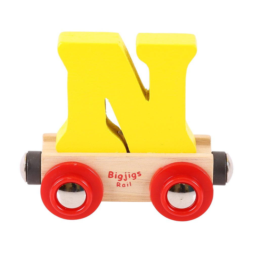 Bigjigs Rail Rail Name Letter N (Yellow) โ image 1