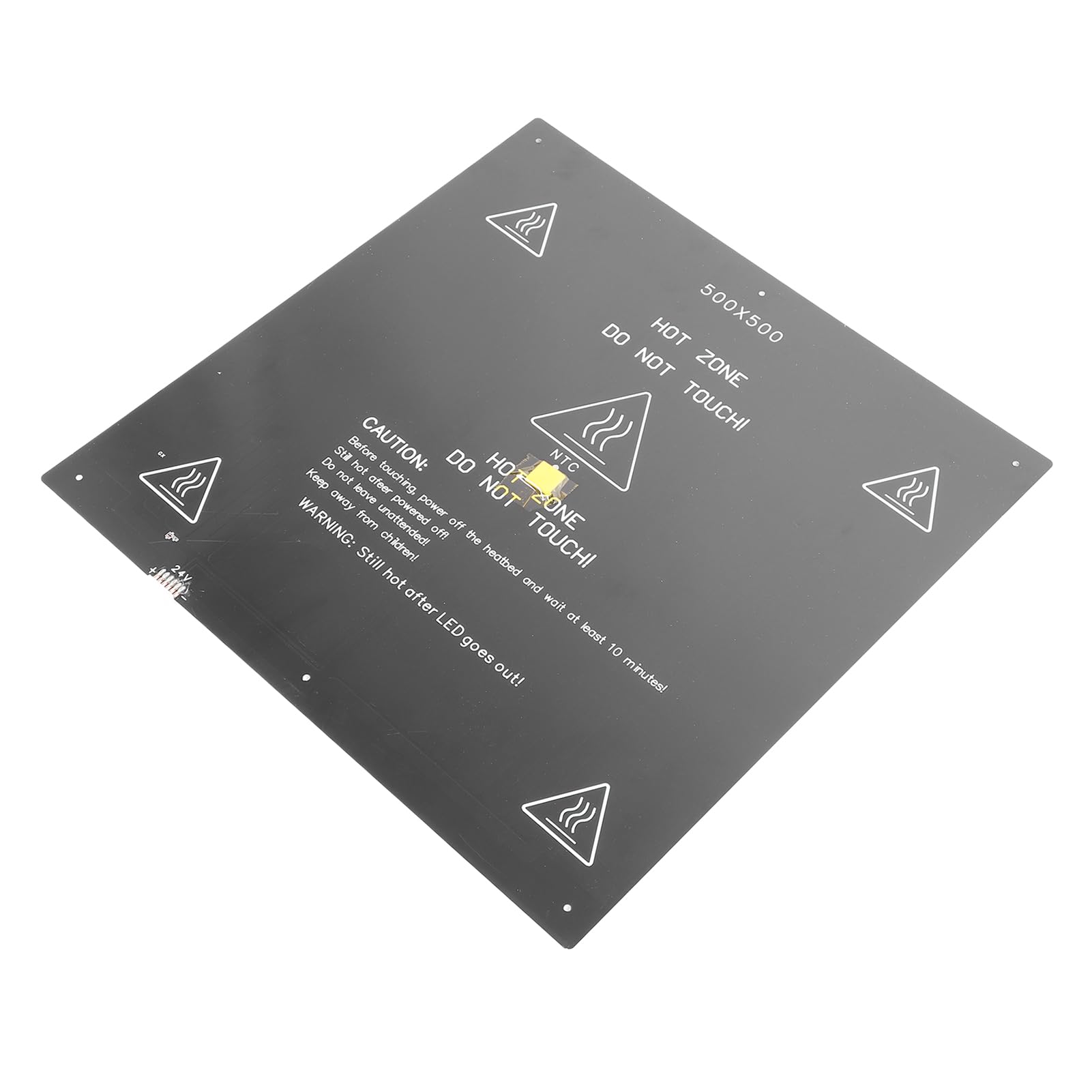 Generic Calentador de Cama para Impresora 3D, Aleación de Aluminio Duradera, 500x500mm, con Calentamiento Rápido para Entusiastas del Bricolaje, 24V, 350W