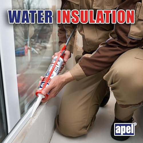 Miniatura 5 de Sellador multiusos 100% silicona (6 x 8.4 fl oz) transparente, impermeable, paquete de 6