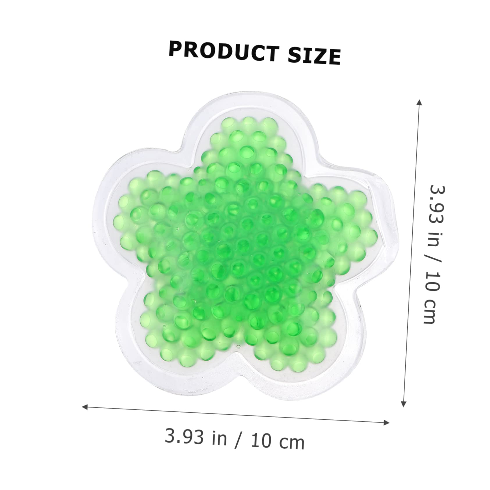Busta Ghiaccio Gel Riutilizzabile 4 Pezzi Verde in Gel Pvc | Freddo e Caldo, per Skincare Trattamento e Terapia Compressa, Formato Compatto