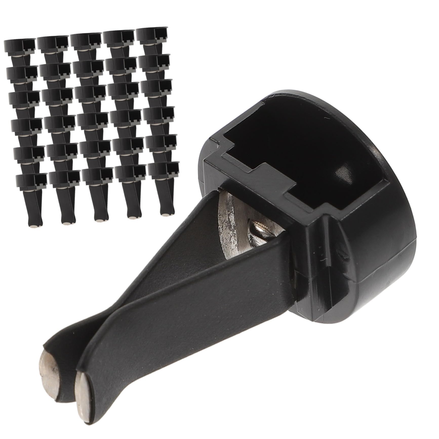 100 Pezzi Clip per Profumo Auto in Metallo e Plastico, Facile Installazione, Resistente e Decorazione per Bocchette Aria Auto