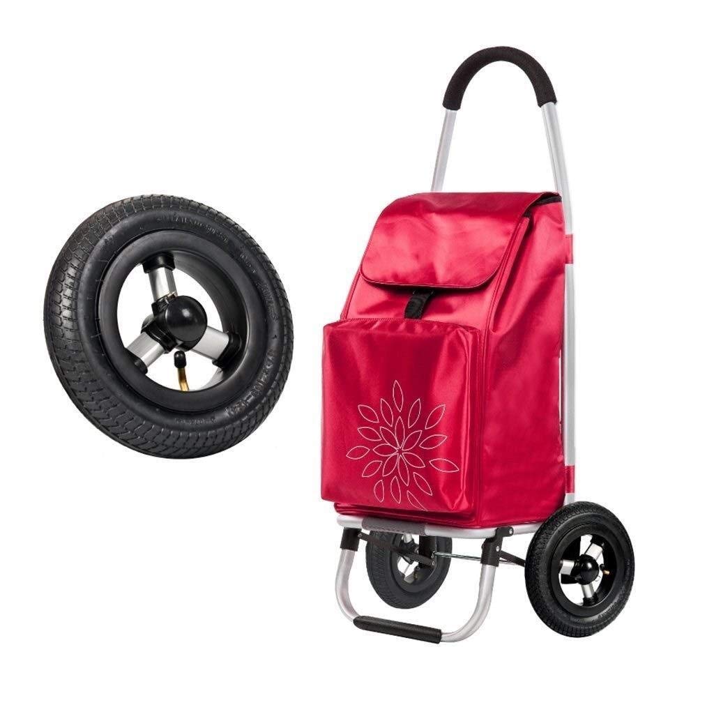 Shopping Trolley,with Silent Wheels Detachable Bag Aluminium Alloy Folding Shopping Cart Max Capacity 30L for Shopping Picnic Home Storage