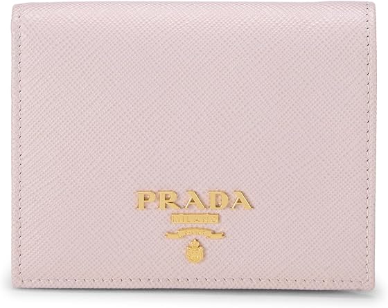 Pre-loved Pink Saffiano Compact Snap Wallet, Pink