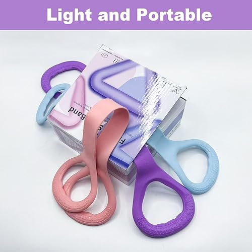 Miniatura 6 de Figura 8 Banda de resistencia para fitness, brazo y espalda, hombro, cuerda elástica, equipo de ejercicio para yoga, pilates, terapia física,