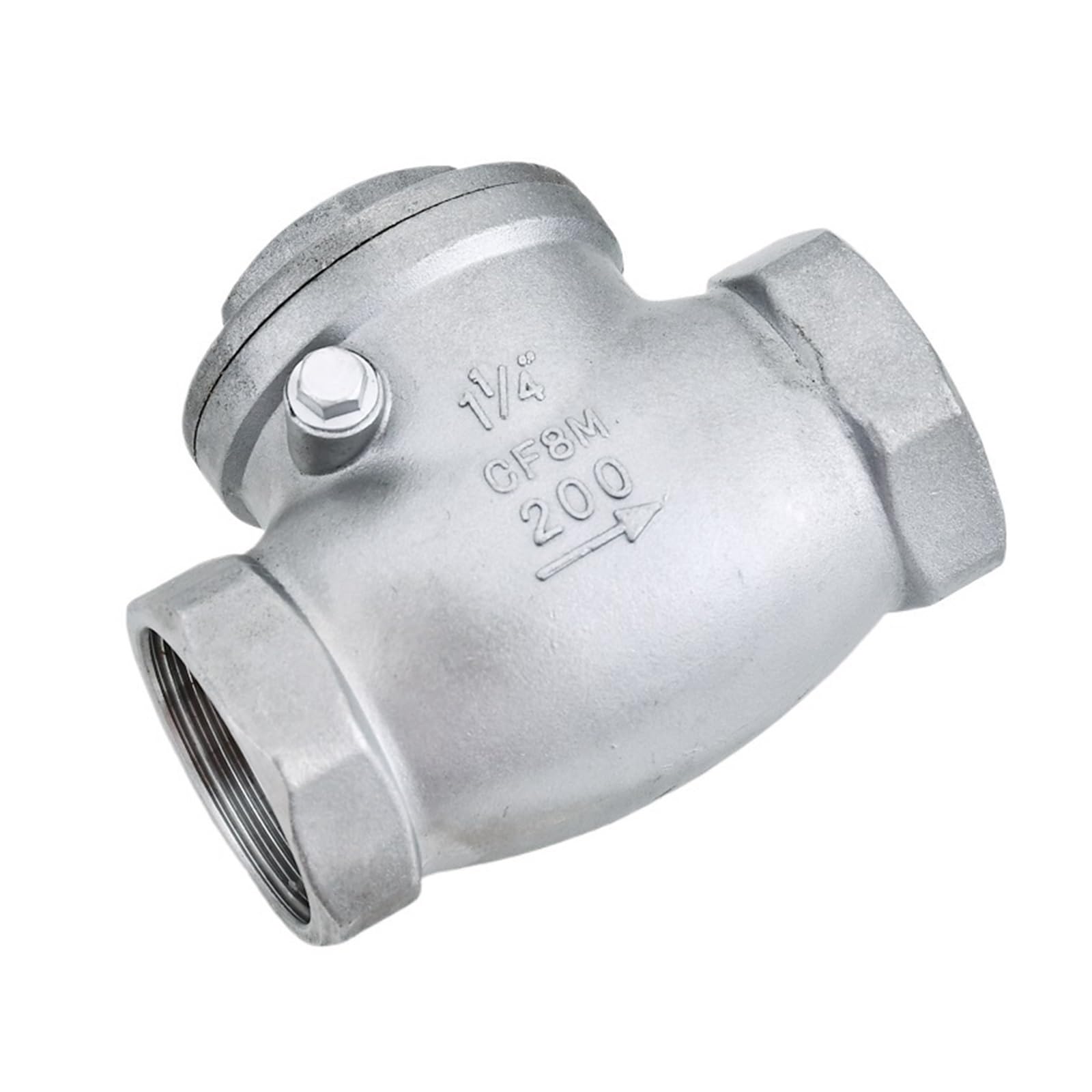 201 Stainless Steel Horizontal Check Valve H14W-16P - 1 Inch Internal Thread Swing Check Valve(3inch)