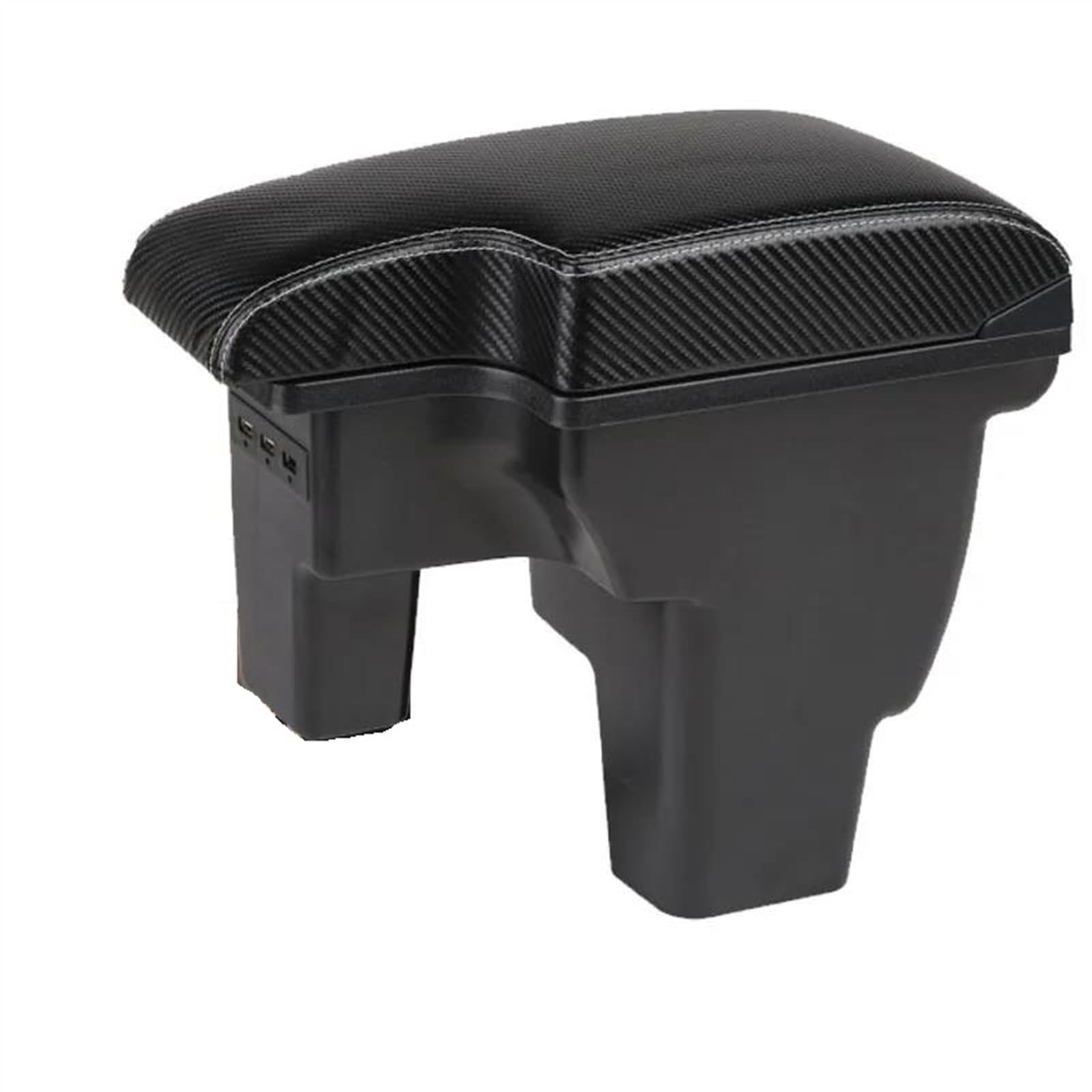 NOHEEU Car Armrest Box Accessories Storage Interior Details Retrofit Parts For Focus III MK3(B3 White line Corium)