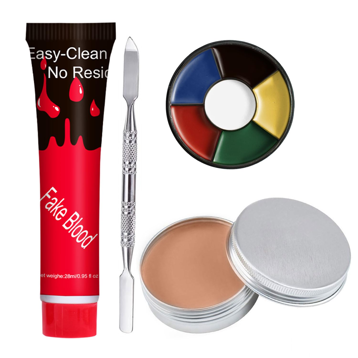 Fake Blood Gel & Scar Wax Set - Special Effects Makeup