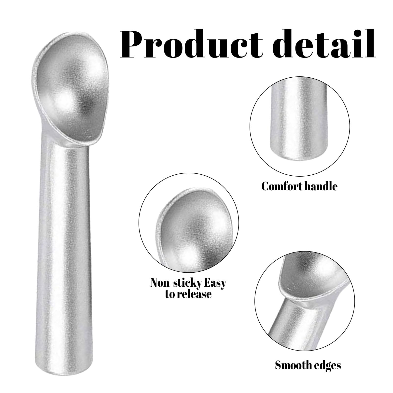 Cucchiaio Porzionatore Gelato In Alluminio - Per Gelato, Frutta, Purea E Melone