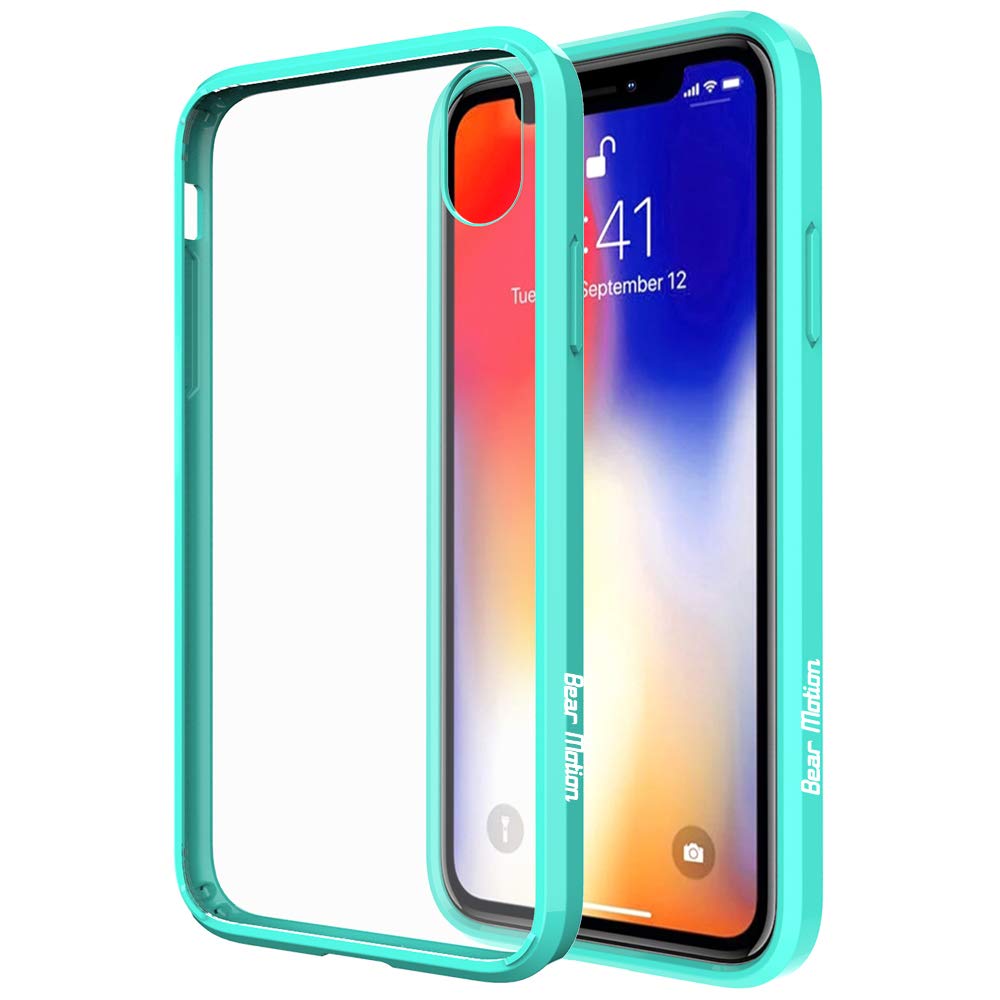 Bear Motion iPhone X/XS- Premium PC/TPU Fusion Case for iPhone X/XS Shockproof Impact Resistant Case Green