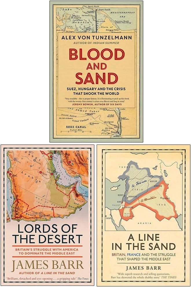 Blood and Sand, Lords of the Desert & A Line in the Sand 3 Books Collection Set
