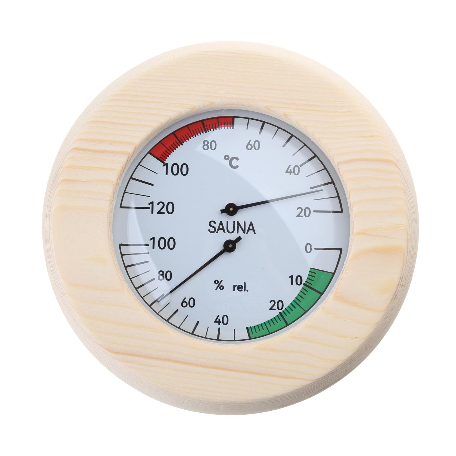 Tsophreniq Wall Hung Thermo-Hygrometer Sauna Room Data Control Accurate Indication Of Temperature & In Sauna Room Oven Thermometer For Electric Oven