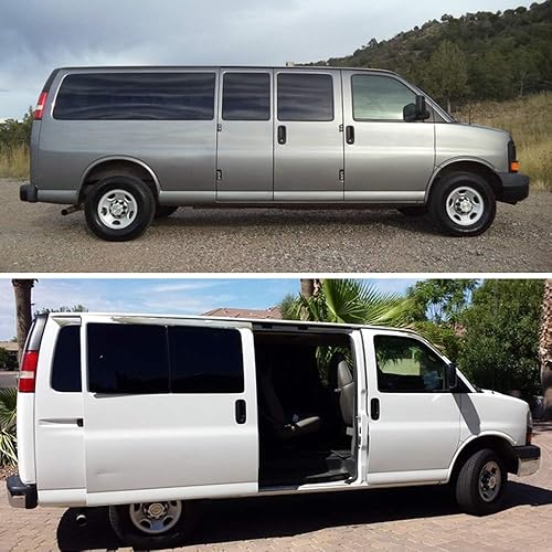 Miniatura 6 de IRONTEK Manija de puerta exterior delantera izquierda del lado del conductor para Chevrolet 1996-2009 Express 150025003500, para GMC 1996-2009