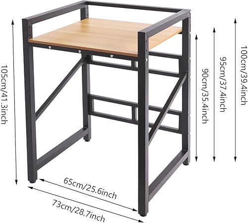 Miniatura 6 de Soporte apilable para lavadora y secadora de altura ajustable, estantes resistentes para lavadora y secadora para lavandería, apartamentos, garajes