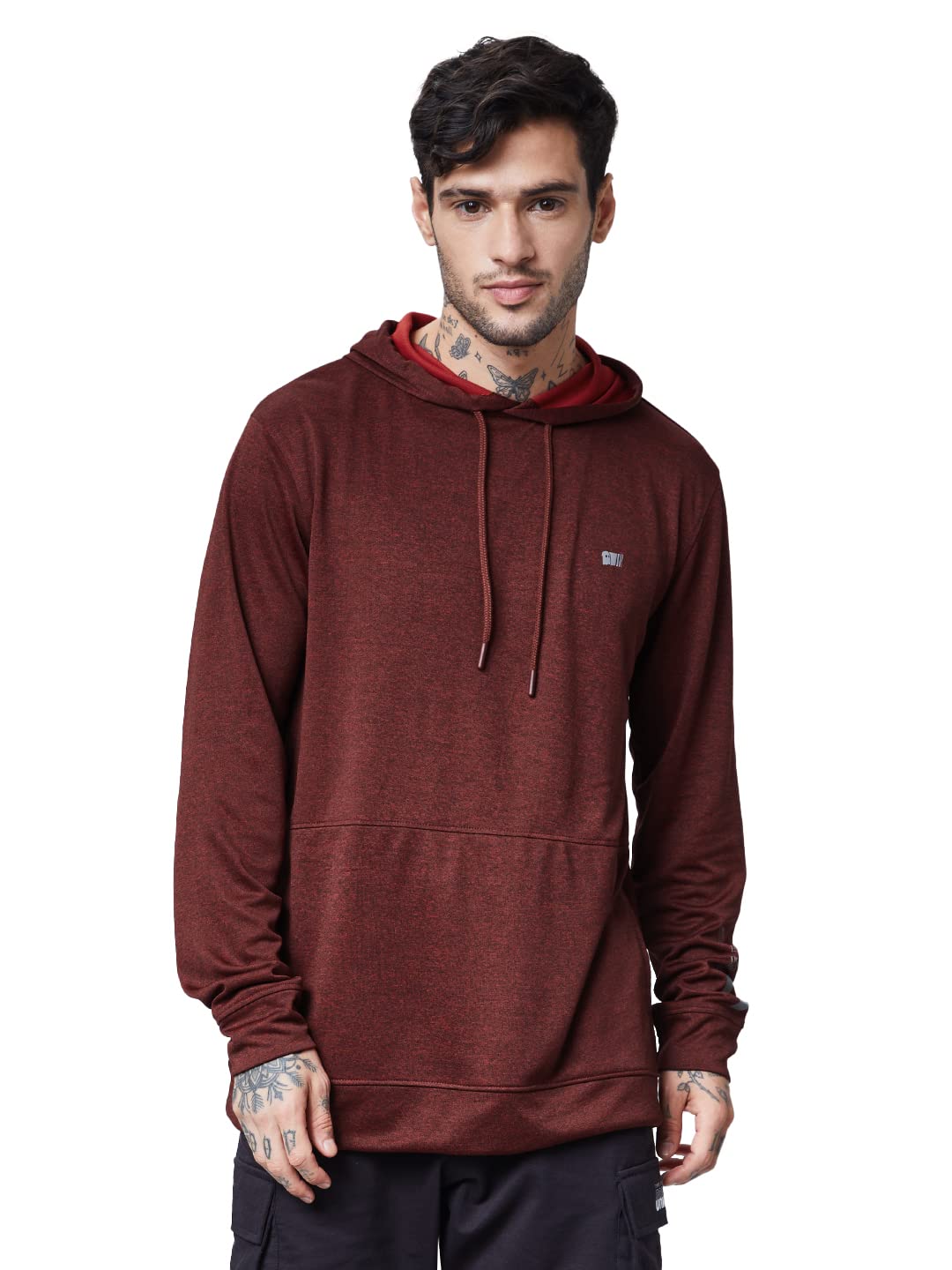 |Solids: Rust Grindle Mens and Boys Hoodies |Full Sleeve| Regular fit Solid| 100% Polyester Rust Red Color All Weather Hoodies-image-11