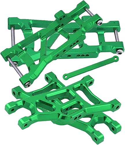 Pieza de mejoras para 110 Rustler VXL 2wdStampede VXL 2wd, 4 piezas de suspensión delantera y trasera de aluminio de aleación A para brazos de