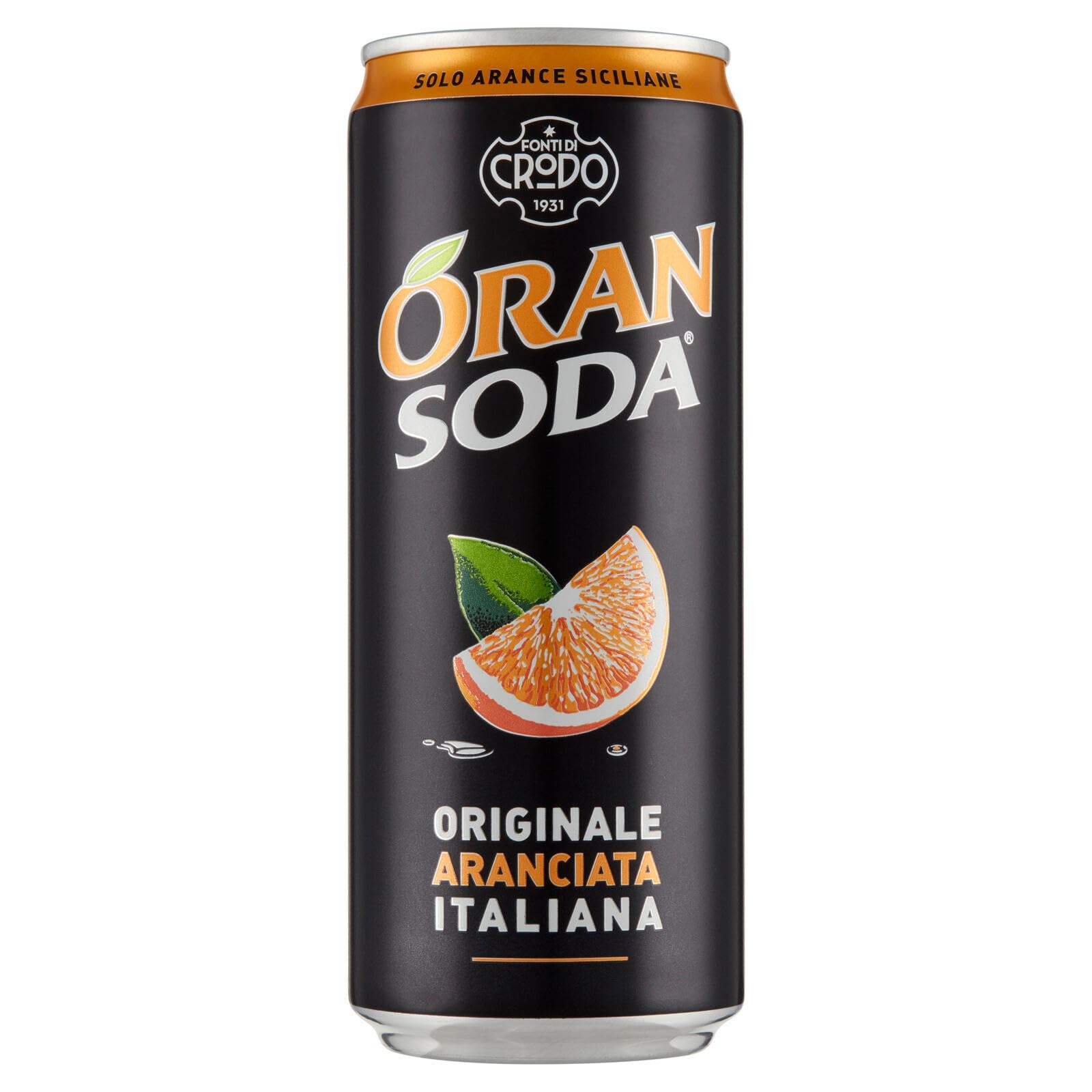 Italian Gourmet Lemonsoda Mix Limonata Aranciata Slim Dosen 48 x 330ml | Bevande gassate agli agrumi siciliani, spritzig-fruchtig, ideale Vorrat, Gesamtnettogewicht 15,84 L + Kostenlos Polpa 400g