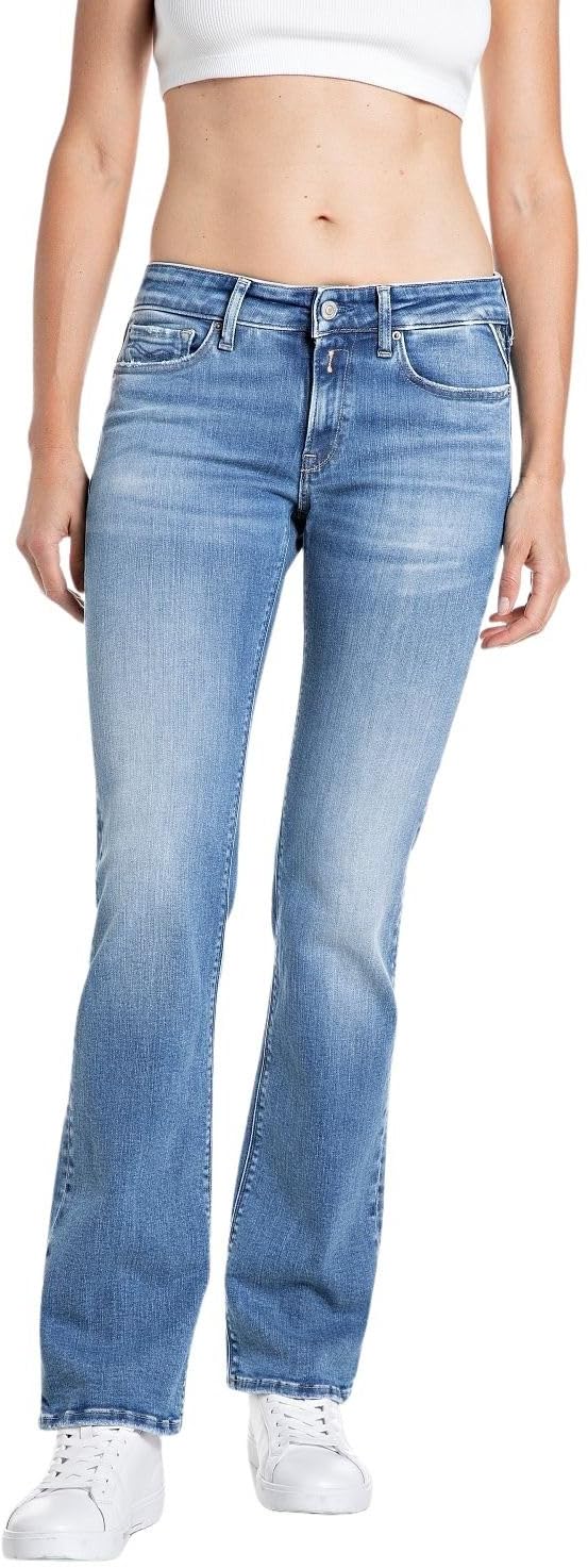 Replay Women's Wlh689 Jeans, 007 Dark Blue, 29W x 32L