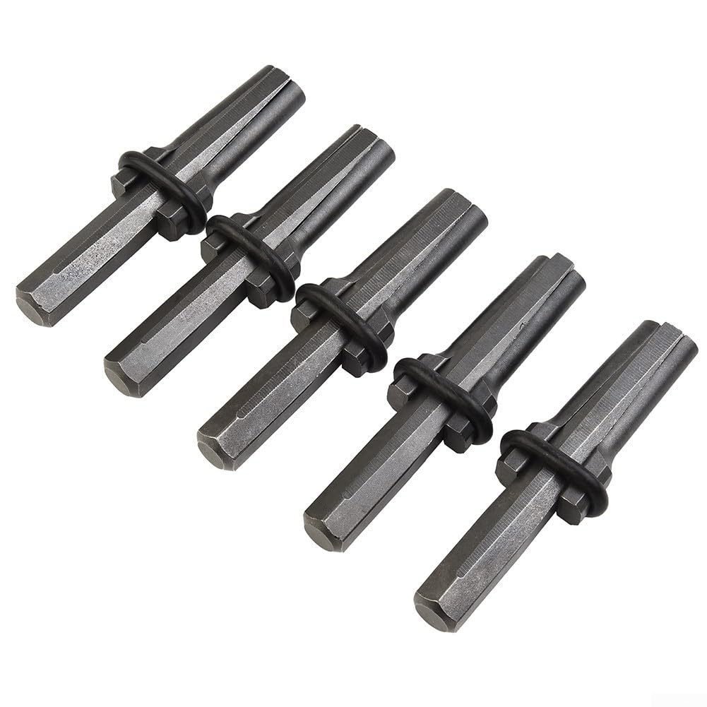 Set di 5 spessori a cuneo per spaccare rocce e pietre, utensili manuali in metallo, diametro 14 mm