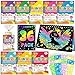 FEREDO KIDS Birthday Party Favors: 36 Pack Rainbow Scratch Notebook Bulk Kids Party Favors Goodie Bags Stuffers Prize Box Toys for Kids Classroom School Supplies Christmas Gifts Kids Crafts