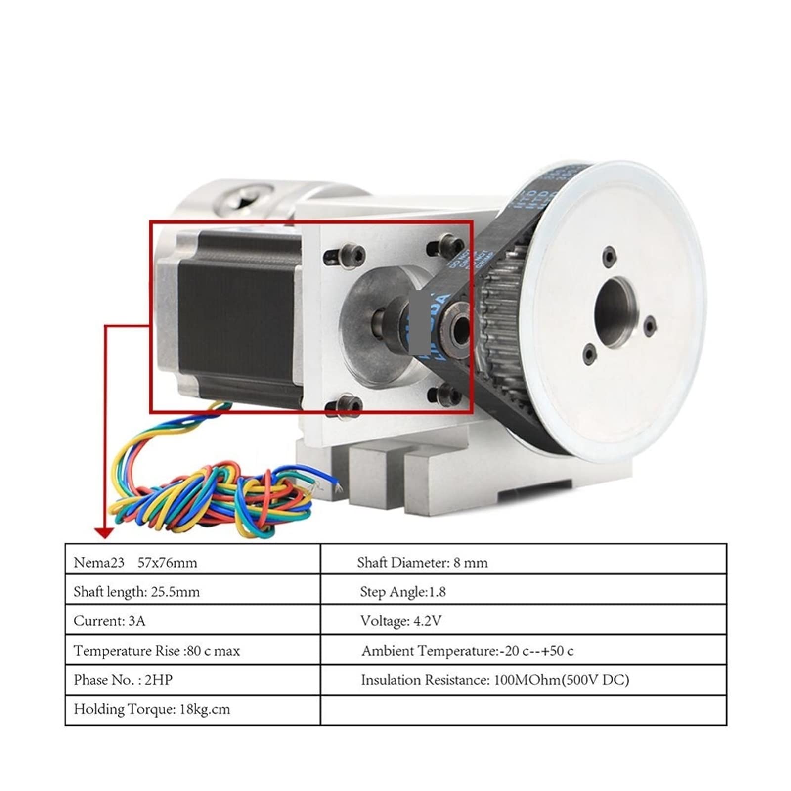 Silnik krokowy, 4 Szczęki 100mm Oś + Konik Głowica Dzieląca CNC Obrotu/zestaw Osi Do Mini Router CNC/grawer Grawerowanie Drewna
