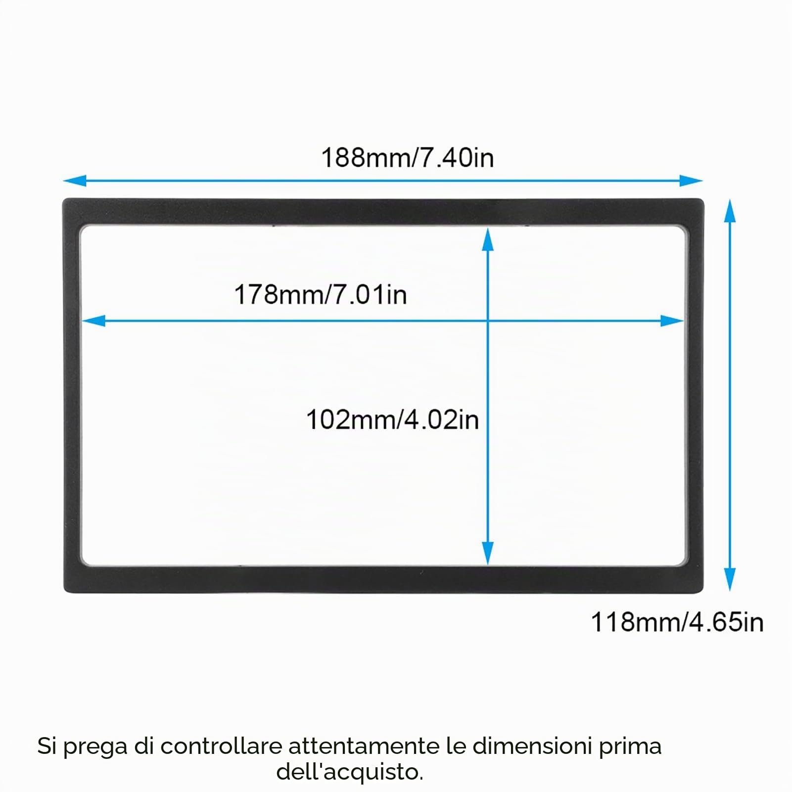 Cornice 2 DIN Per Skoda Octavia 2004-2010: In ABS, Facile Da Montare E Resistente - 3