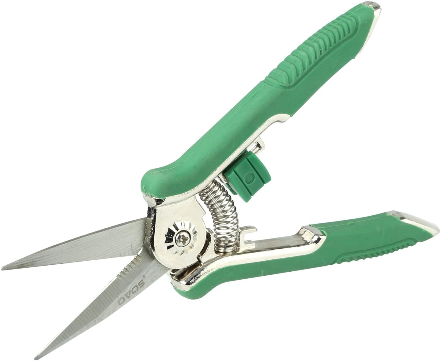 OVOS Garden Pruning Shears Classic Hand Pruner - Secateurs Stainless Steel Gardening Scissors with Comfortable Handle and Shock Absorbing Spring - Branch, Stem and Tree Trimmer Hand Tool