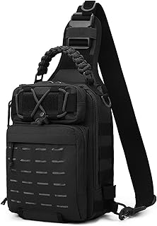 Doorslay Fishing Backpack Fishing Sling Bag Fishing Backpack with Rod Holder Fishing Tackle Storage Bag Lightweight Outdoor Fishing Bag Backpack Shoulder for Fishing, Hiking, Hunting, Camping