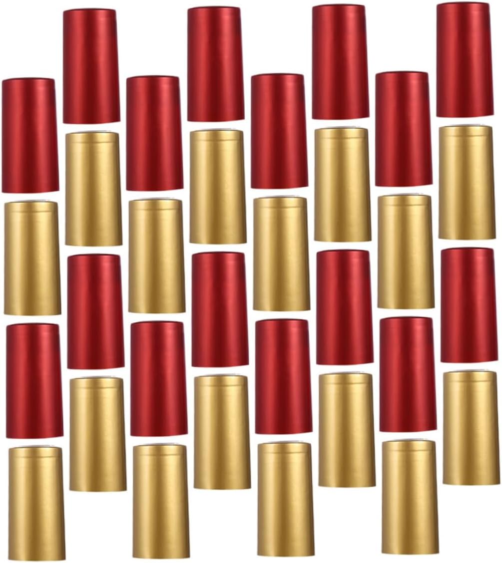 400pcs Shrink Wrap For Wine Bottles Corks: Pvc Heat Shrink Capsules - Liquor Wrap Sleeves Caps Whisky Sealer - For Professional Hot Sauce Making Cellars Home