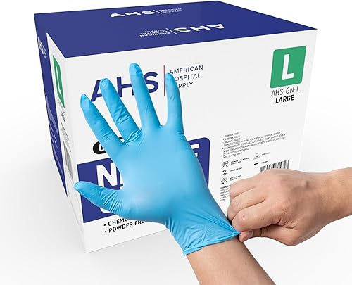 Miniatura 5 de American Hospital Supply Guantes de nitrilo, paquete de guantes con clasificación quimiotérica, sin polvo, de grado médico, guantes de examen