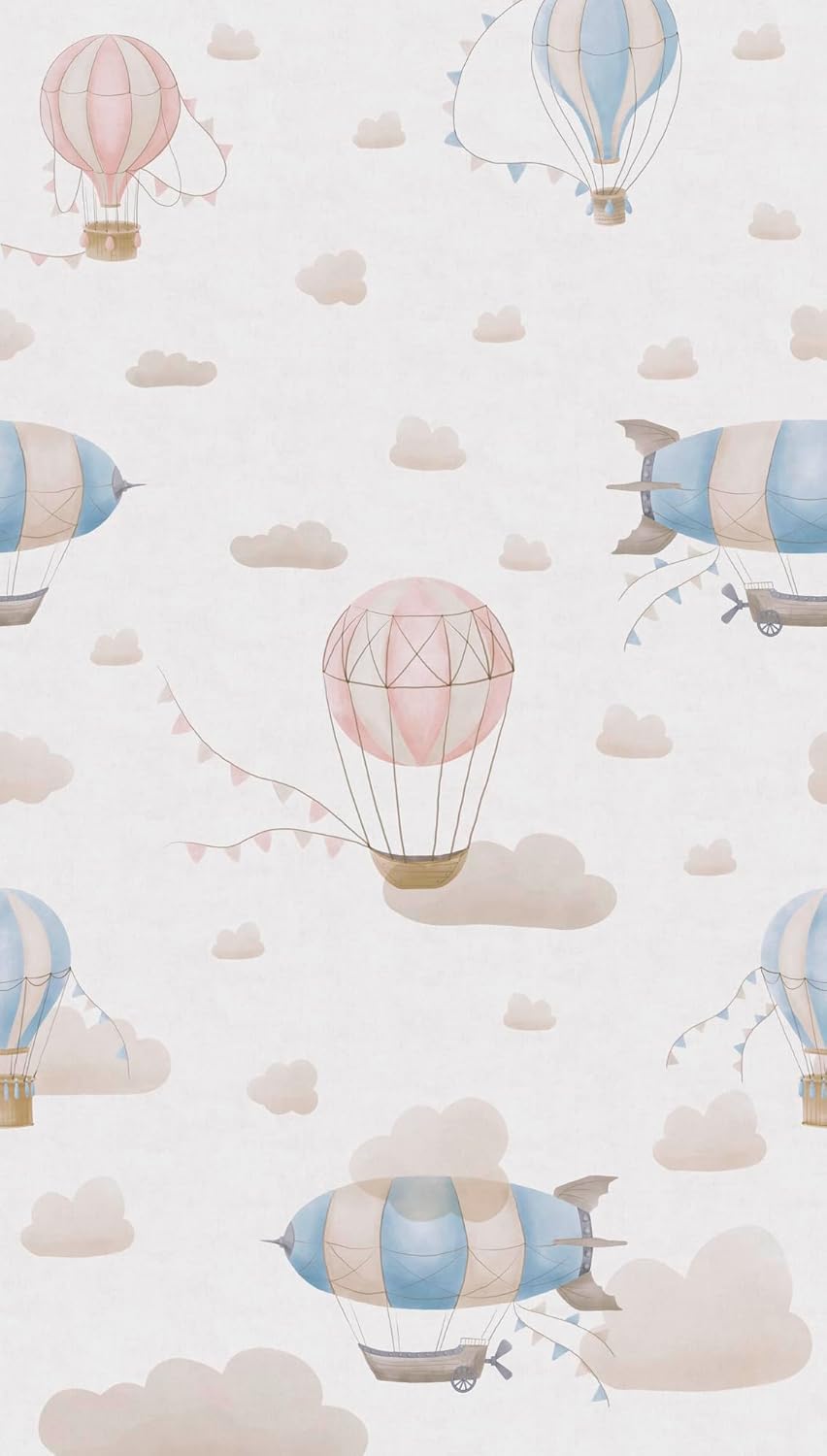 A.S. Création livingwalls Daniel Hechter Lilly & Luis Children's Room Wallpaper Durable Non-Woven Wallpaper in Plaster Look 10.05 m x 0.53 m Cream Grey Made in Germany 306682