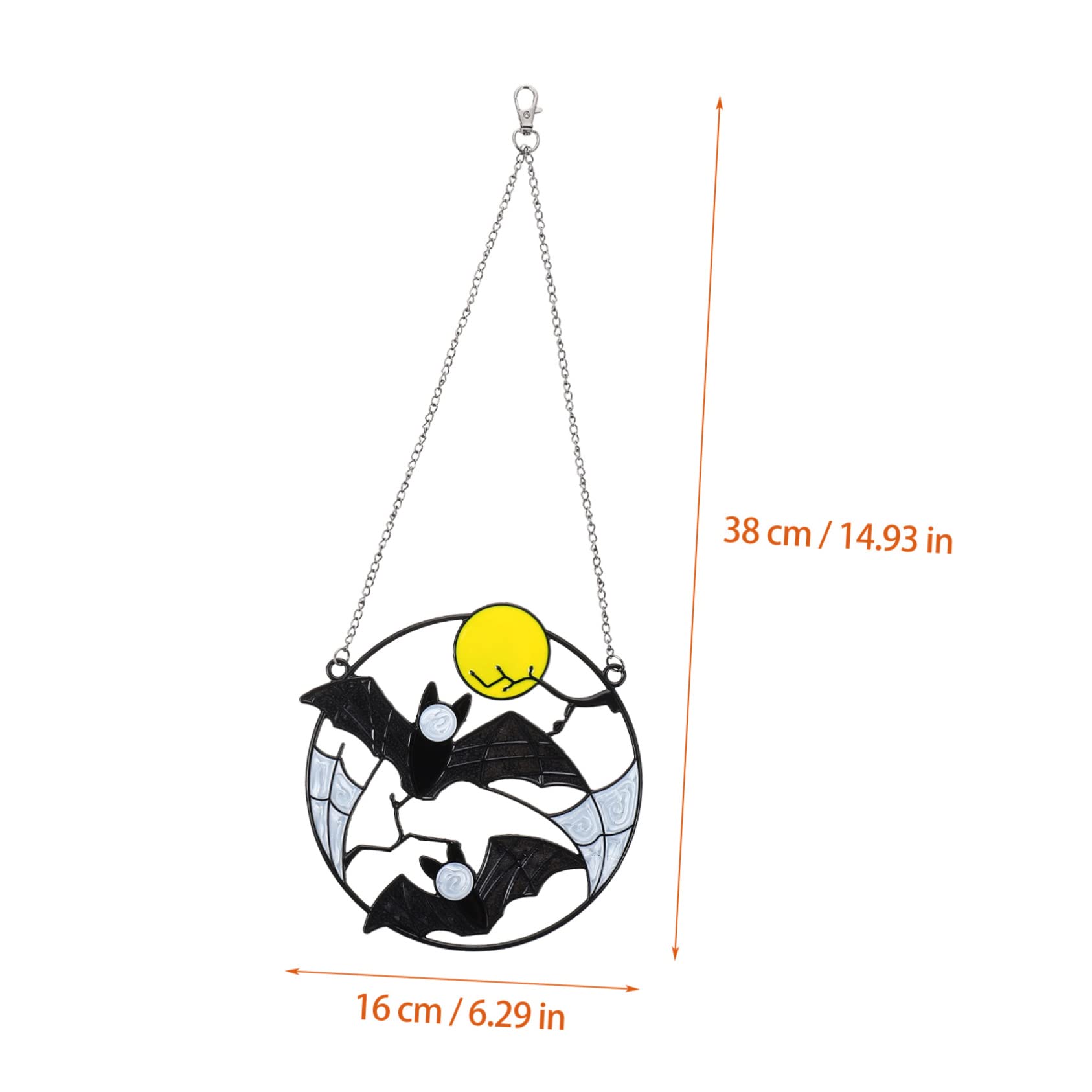 ABOOFAN 4 Pezzi Pendente Pipistrello Proposto Ornamento Da Appendere a Pipistrello Campanelli Eolici Di Halloween Accessori Decorazioni Per Feste Di Halloween Porta Black Ferro Da Stiro