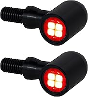 Vista 6 de QUASCO Señales de Giro Delanteras y Traseras para Motocicleta Kit Universal de Señales de Giro LED Mini Intermitentes Compatibles con Harley Honda