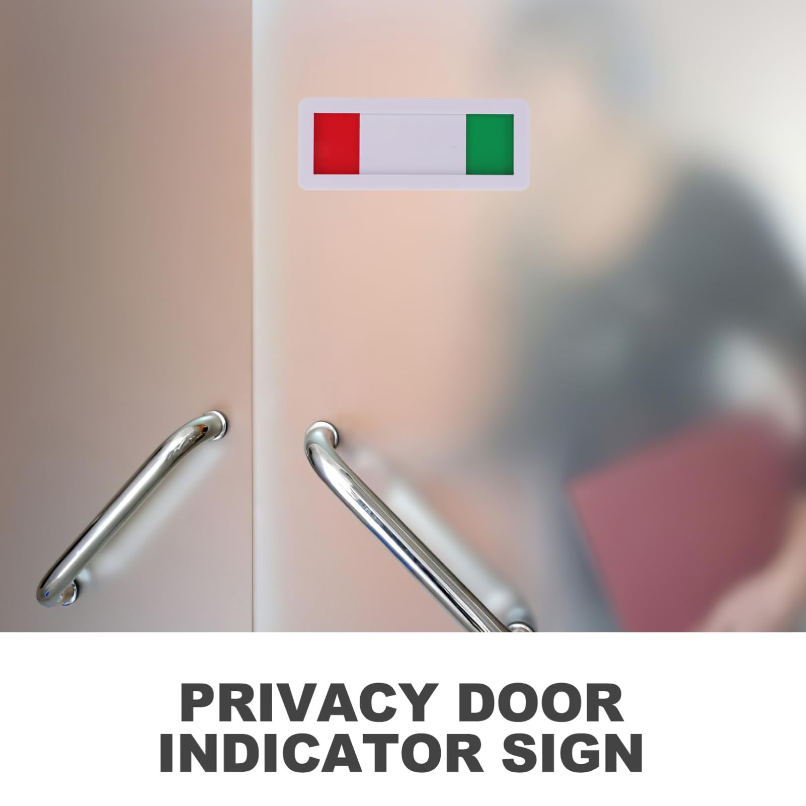 12 Juegos Señalización Creativa Casa Portátil Placas De Números De Puerta Signo Deslizante Letrero De Puerta Verde Estado Cartel De Vacante Ocupado Etiqueta Acrílico 2 Piezas * 12 VILLCASE
