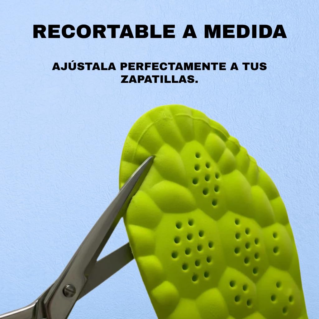 La plantilla deportiva acolchada de alta densidad mejora la sujeción lateral, es personalizable y aumenta la estabilidad y la comodidad en la pista. (35-36)