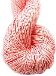 Lotus Yarns Fio de crochê 100% linho natural para tricô à mão 50 g/Hank para roupas da moda de verão roupas de bebê macias e legais (17)