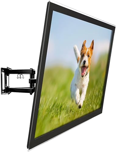 Miniatura 2 de Mount-It! Soporte de pared para TV de movimiento completo, brazos dobles articulados resistentes, soporte de pantalla plana de perfil bajo con