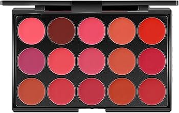 リップパレット 8色 + ファンデーション2本 アイシャドウパレットセット Amazon | Yajuyi 口紅パレット メイクアップセット パレット 15色