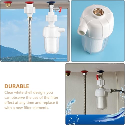 Miniatura 3 de ULTECHNOVO 5 unids filtro compacto lavadora ducha agua desechable pequeño filtro de agua compacto lavadora filtro de agua para pequeña lavadora