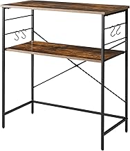 IBUYKE TMJ027H Kitchen Rack Over Trash Can Range Board, Movable Shelf, Width 31.5 x Depth 15.7 x Height 34.4 inches (80 x 40 x 87.5 cm), Compatible with Large Ranges, Cooker, Rice Cooker, Work Bench,