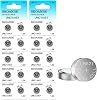 SKOANBE 10PCS LR621 AG1 SR621SW 364 LR60 164 1.5V Watch Battery