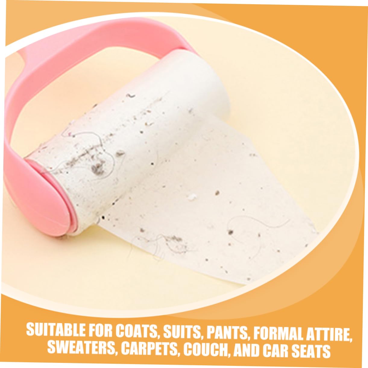 GALPADA Rullo Levapelucchi Portatile 16 Pezzi, Nastro Adesivo Bianco | Superficie Liscia, per Abiti Formali e Pantaloni, Set Pratico per Rimuovere Pelucchi e Fluff