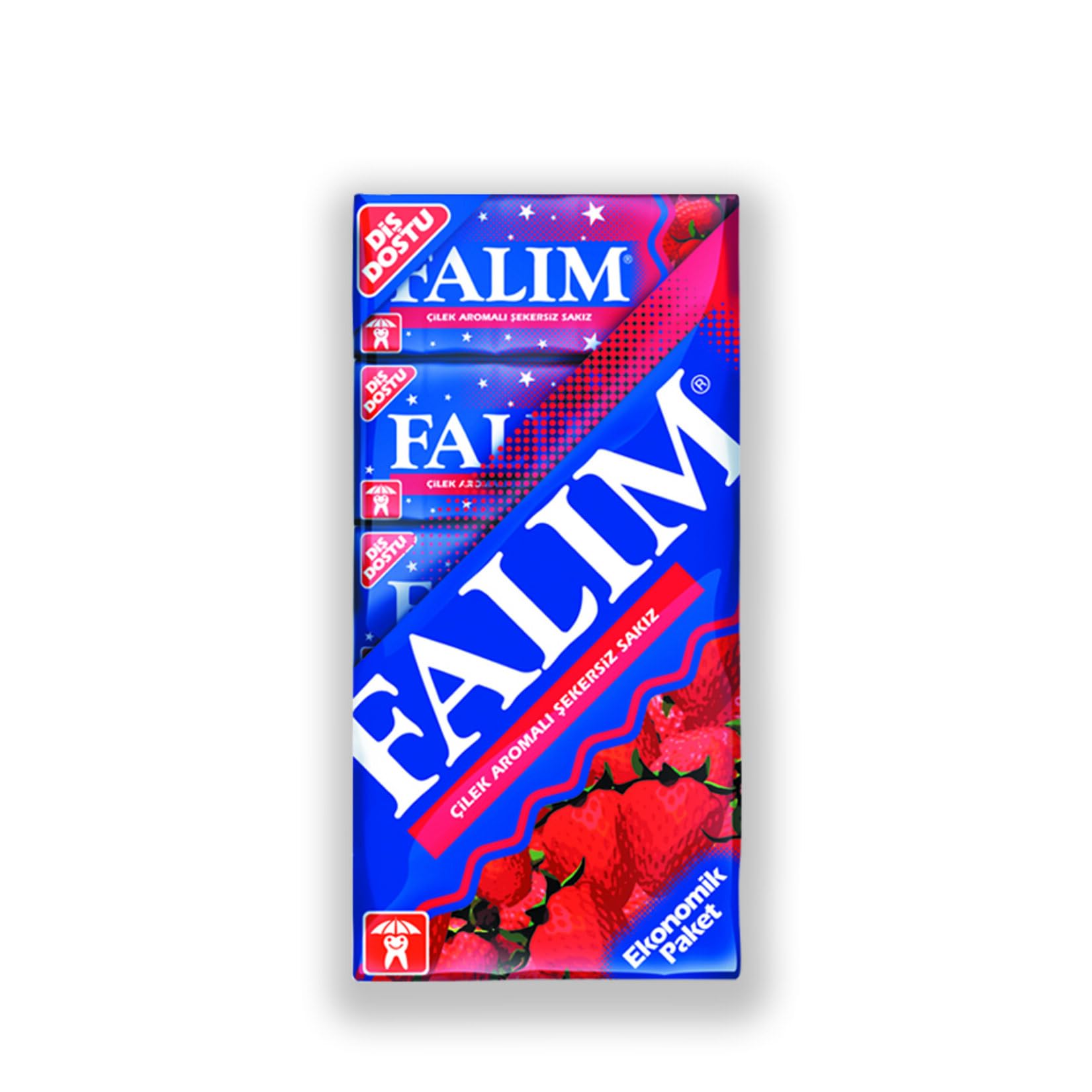 Sugarless Plain Gum, Strawberry Flavored, 100 Piece