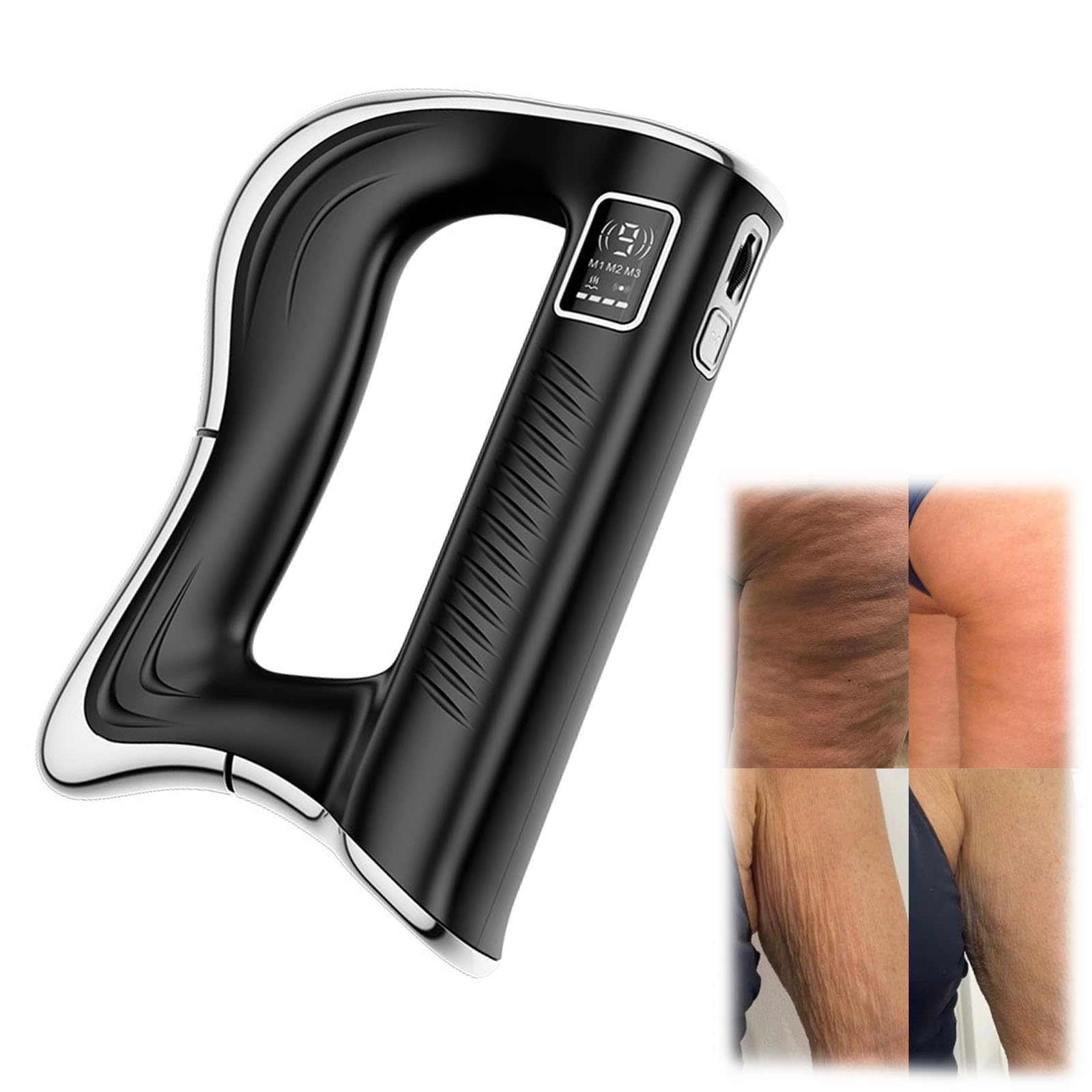 Vespera Sculpt & Firm, Elektrisches Körpermassagegerät mit 9 Intensitätsstufen, Tiefenmassage, Multifrequenz-Vibration, Ergonomisches Design für Schulter, Rücken und Oberschenkel (Schwarz)