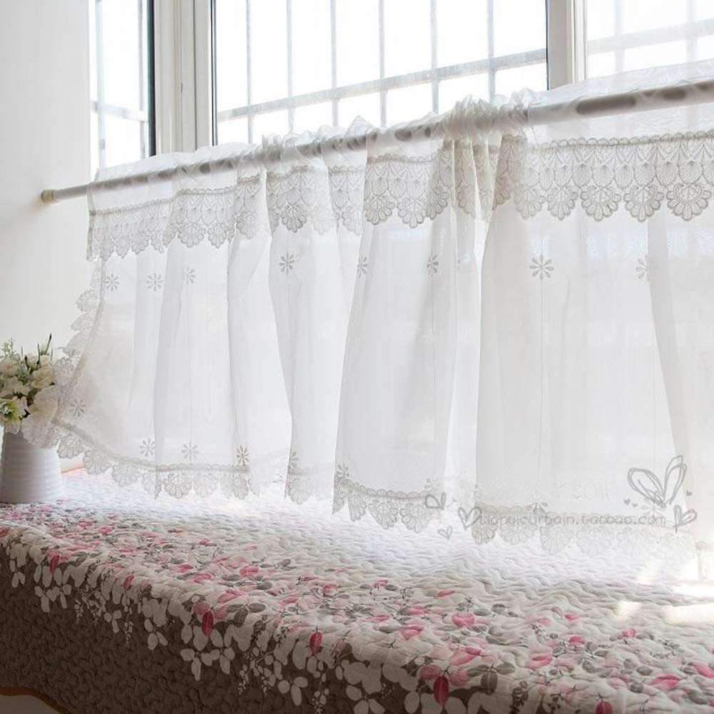 Petit rideau transparent blanc OKUOKA pour protéger des regards et de la poussière