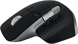 Logitech MX Master 3S für Mac - Kabellose Bluetooth-Maus mit ultraschnellem Scrollen, Ergo, 8K DPI, Glas-Tracking, Leise Klicks, USB-C, Apple, iPad - Space Grey - 1